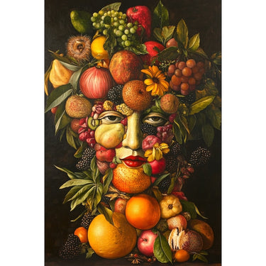Woman with Fruit on Head Canvas